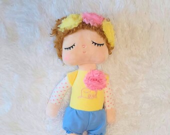 Personalized Doll for Girls, Babys First Birthday Gift