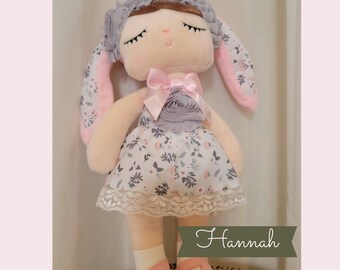 First Baby Doll, Rag Doll, Custom Rag Doll, Baby Shower Gift, Plush Doll, MeToo Angela Doll