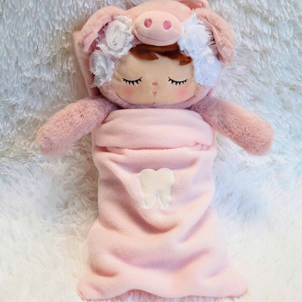 Personalized Tooth Fairy Pillow and Doll