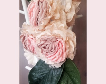 Floral Teepee Topper Blush Boho Design Cream