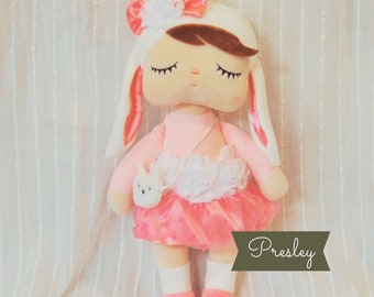 First Baby Doll, Rag Doll, Custom Rag Doll, Baby Shower Gift, Plush Doll, MeToo Angela Doll