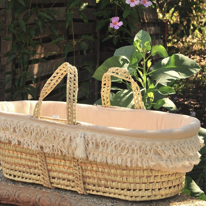 Baby Bedding Set Moses Basket Bedding Minimalist Etsy