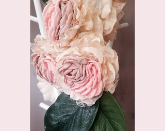 Floral Teepee Topper, Blush, Cream, Boho Design