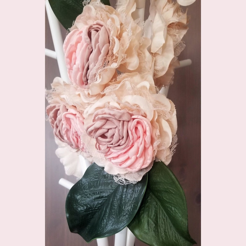 Floral Teepee Topper Blush Boho Design Cream