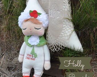 First Baby Doll, Rag Doll, Custom Rag Doll, Christmas Gift, Plush Christmas Doll