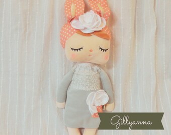 Plush Doll, Angela Doll, Babys First Gift, Custom Doll