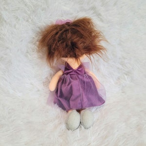 brown haired baby doll, dark hair doll, perfect first birthday gift image 8