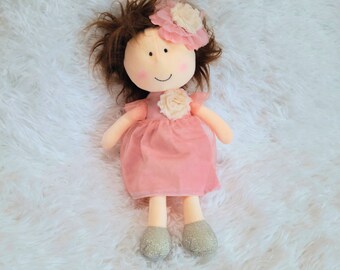 Personalized Brown Hair Baby Doll