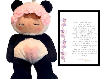 Personalized Plush Tooth Fairy Doll – Keepsake Gift with Tooth Pocket