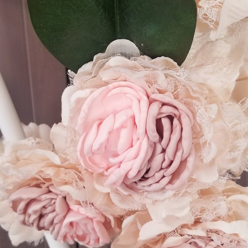 Floral Teepee Topper Blush Boho Design Cream