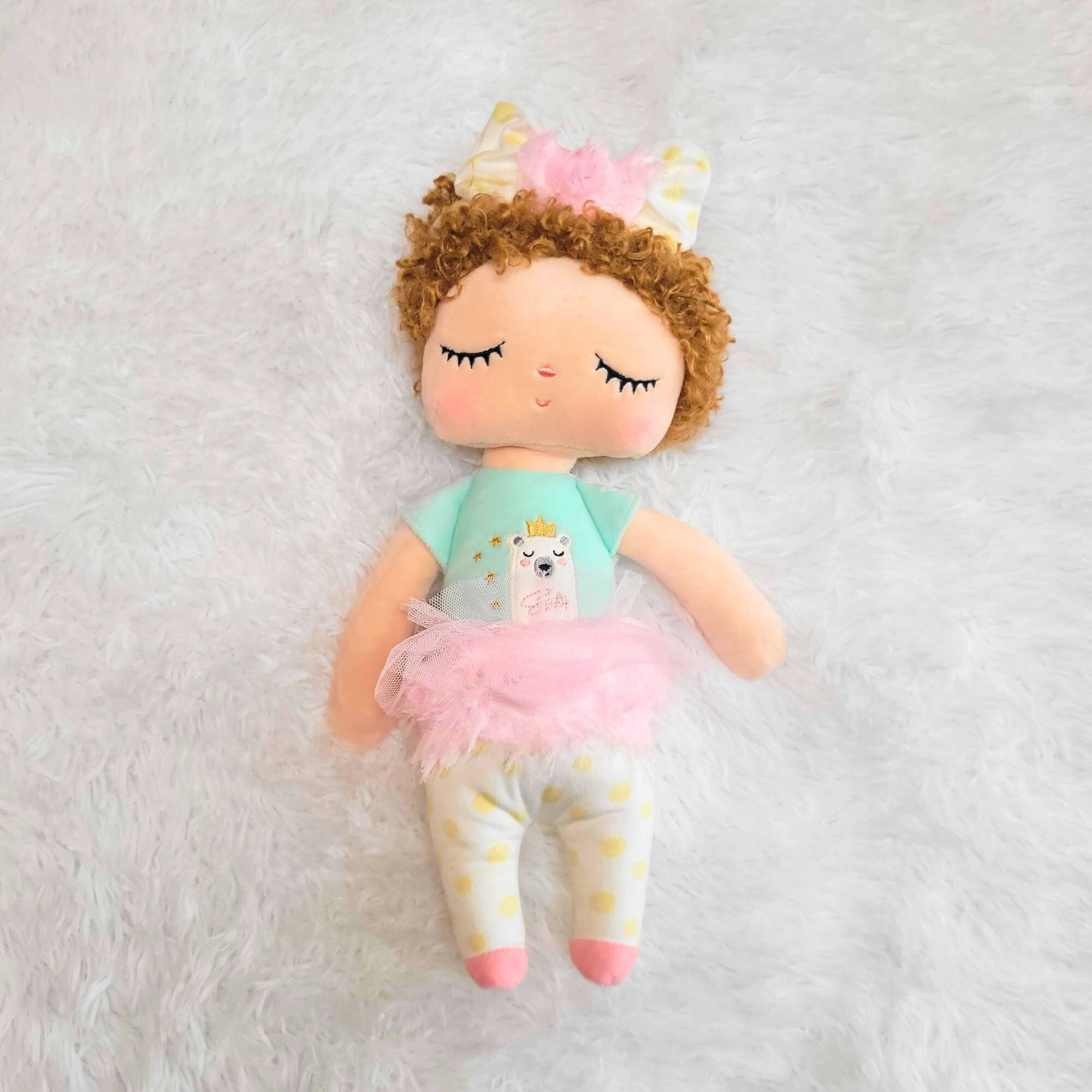 Curly Hair Baby Doll - Etsy