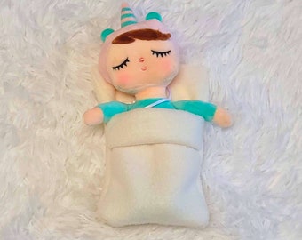 Miniature Baby Doll with Blanket