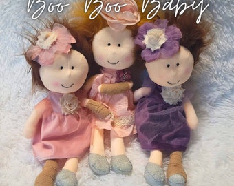 brown haired baby doll, dark hair doll, perfect first birthday gift