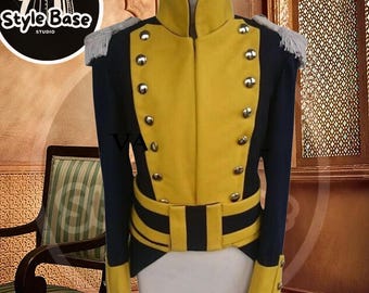 Brand New Men’s Navy Blue Colonel Lincoln 1st Regiment Uniform, 16th Century Military Style Tailcoat - Men&#39;s Cosplay Jacket -Roleplay Jacket