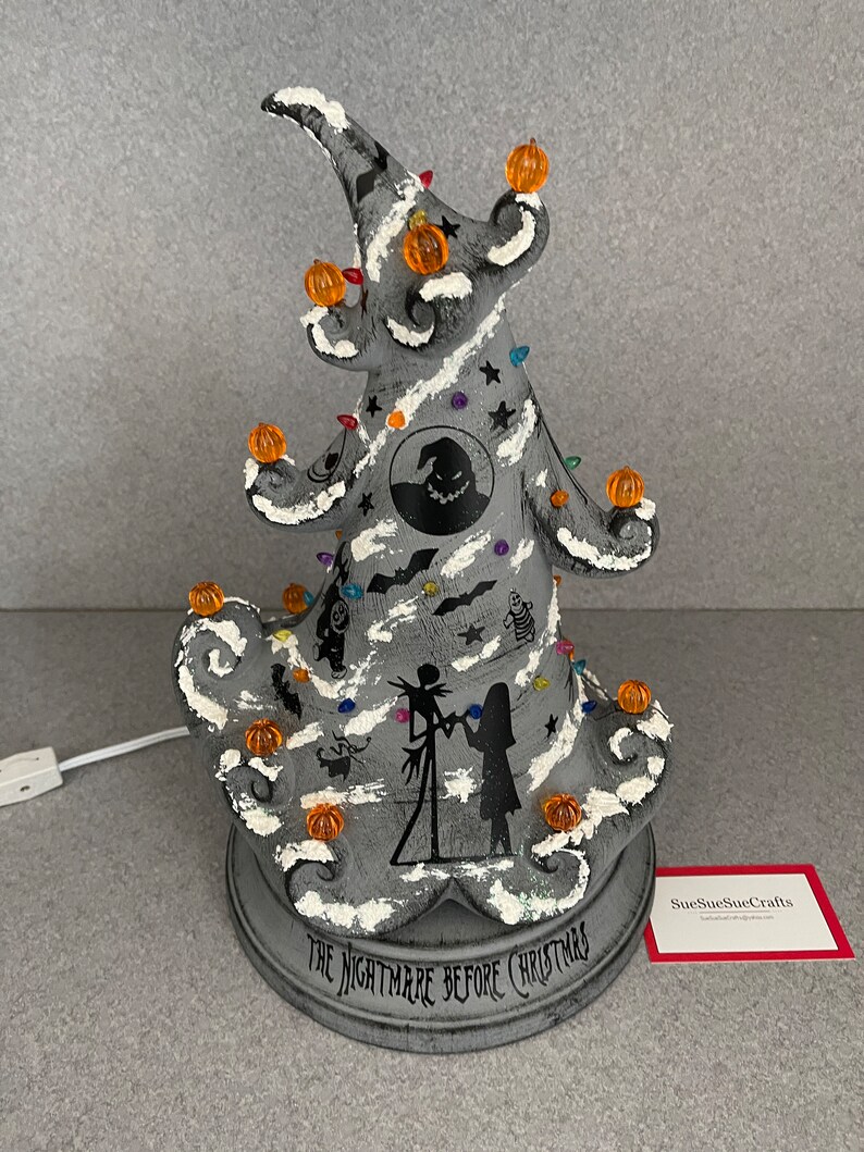 Nightmare Before Christmas Ceramic Tree 112922 Etsy