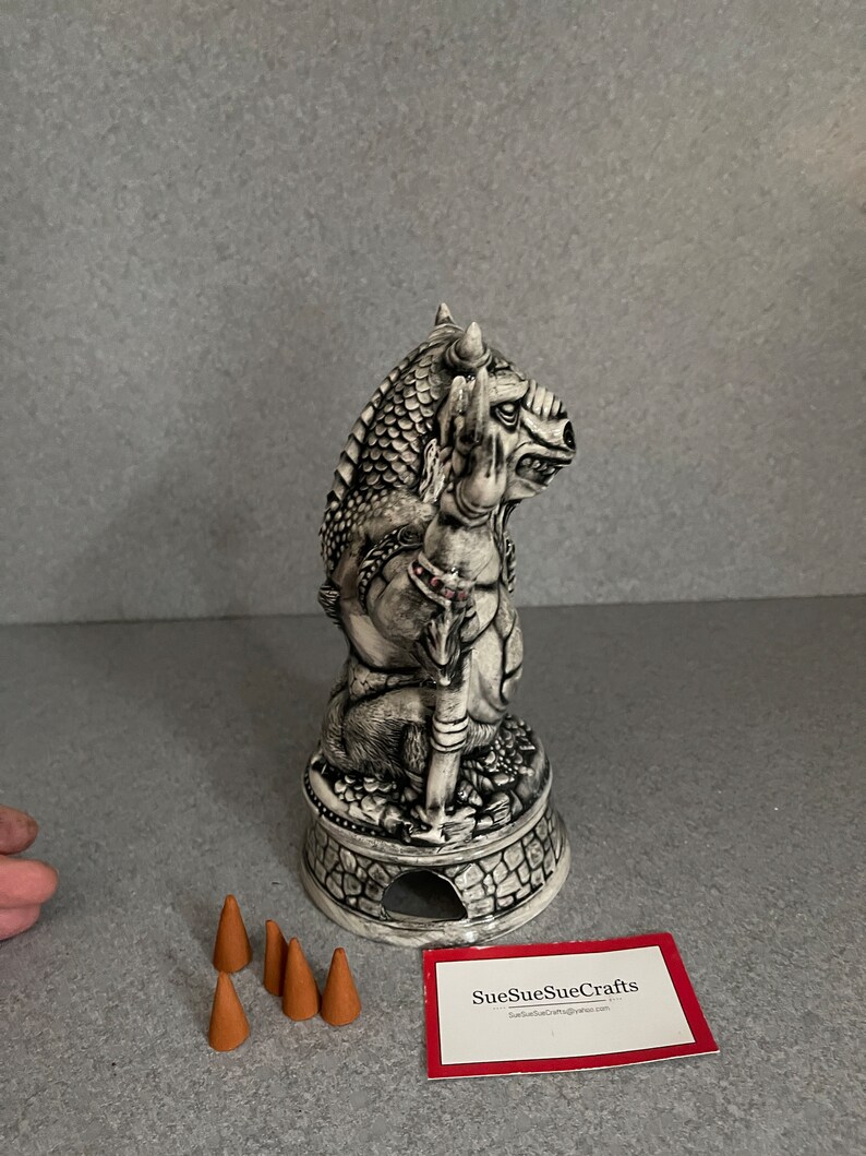 Demon Incense Burner With a Skull Etsy