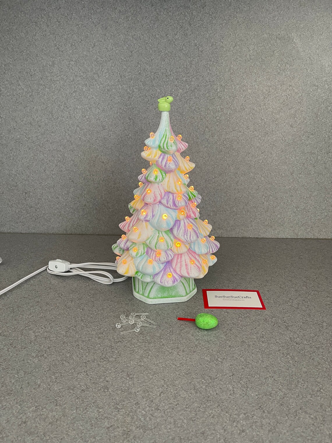 Ceramic lighted Easter or Spring Tree 12 inches 030121 Etsy