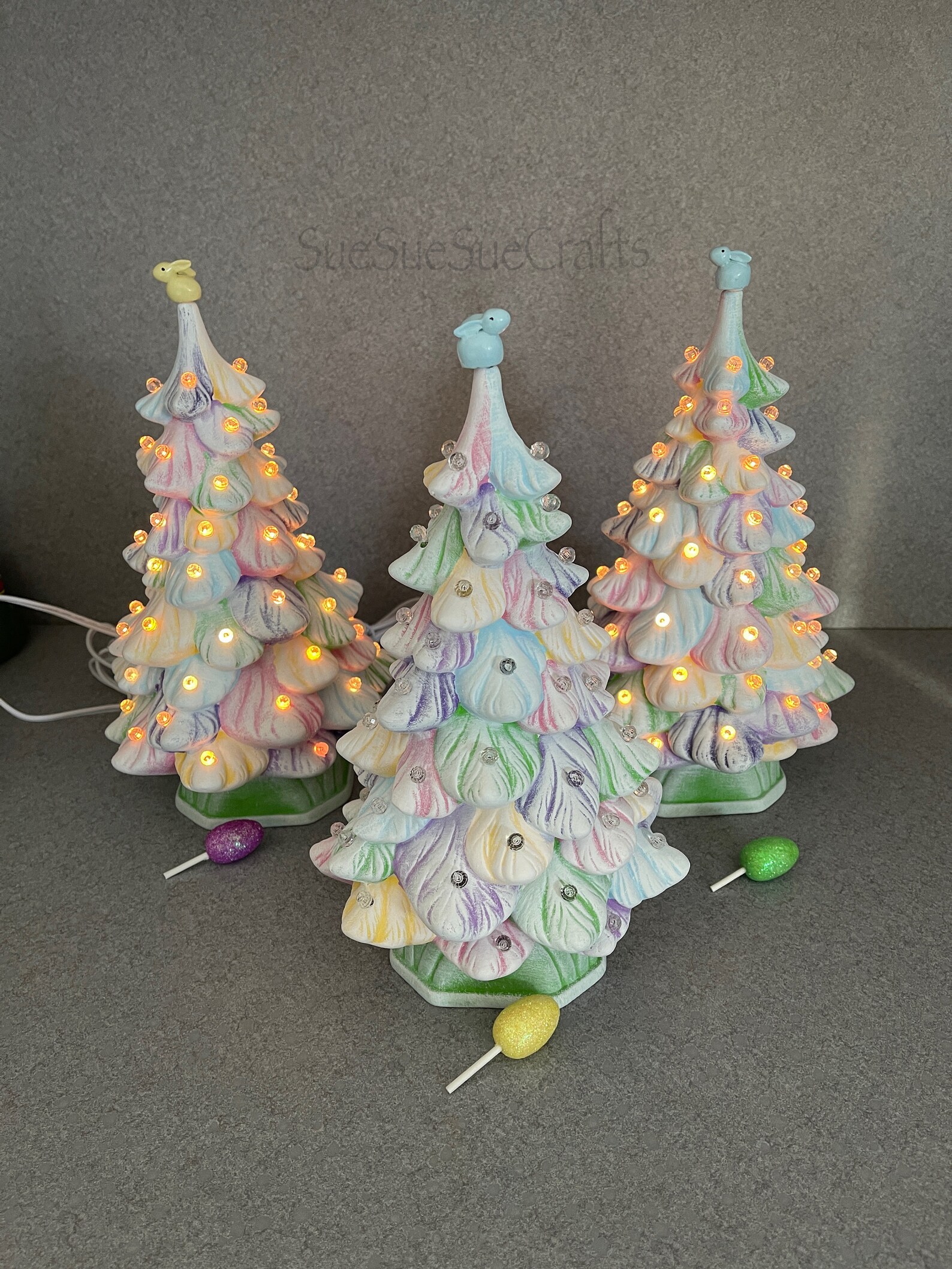 Ceramic lighted Easter or Spring Tree 12 inches 030121 Etsy