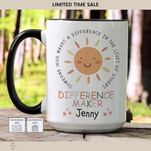 Personalized Difference Maker Gifts, Difference Maker Mug, Difference Maker Gift, Mentor Appreciation Gift, Leader Gift MUG110