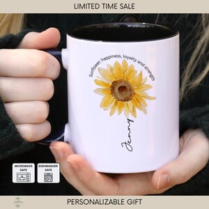 Sunflower Mug, Sunflower Gift, Sunflower Cup, Sunflower Coffee Mug, Sunflower Coffee Cup, Sunflower Gift For Her MUG035d