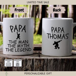 Funny Papa Mug, Funny Mug for Papa, The Man The Myth The Legend, Funny Gift for Papa, Papa Coffee Mug, Mug for Grandfather MUG132