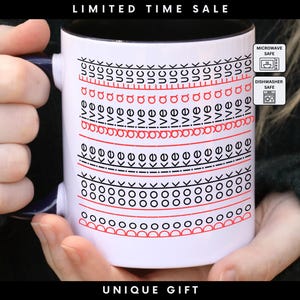 Dilligaf Coffee Mug: Hidden Swear, Funny Office Gift MUG173