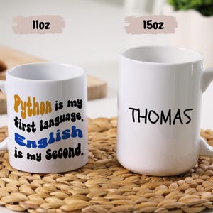 Python Coder Mug: Funny Programming Ceramic Gift MUG164 image 3