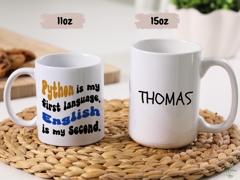 Python Coder Mug: Funny Programming Ceramic Gift MUG164 image 3