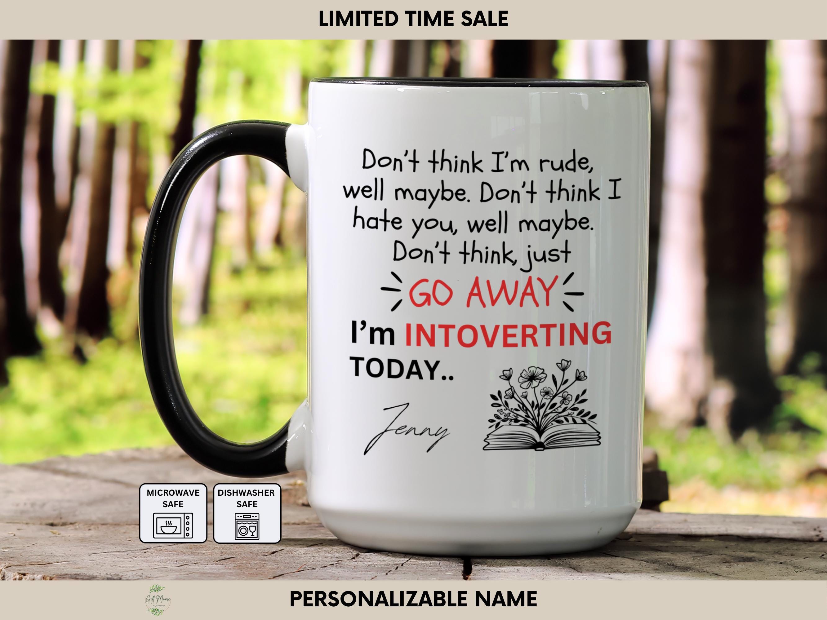 Funny 'Smells Like Reading All Day' Coffee Mug - Introvert & Book Lover Gift, Microwave & Dishwasher Safe, 11 Oz - View #6
