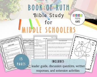 Guía de estudio bíblico del Libro de Rut para estudiantes de secundaria (PDF imprimible)