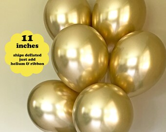 9" Assorted Metallic Balloons 30 Pcs Gold Silver Birthday Wedding Party Deco
