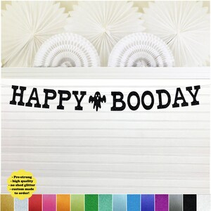 Halloween Booday Party October Happy Birthday Decorations Ghost Glitter 5 inch Tall Letters
