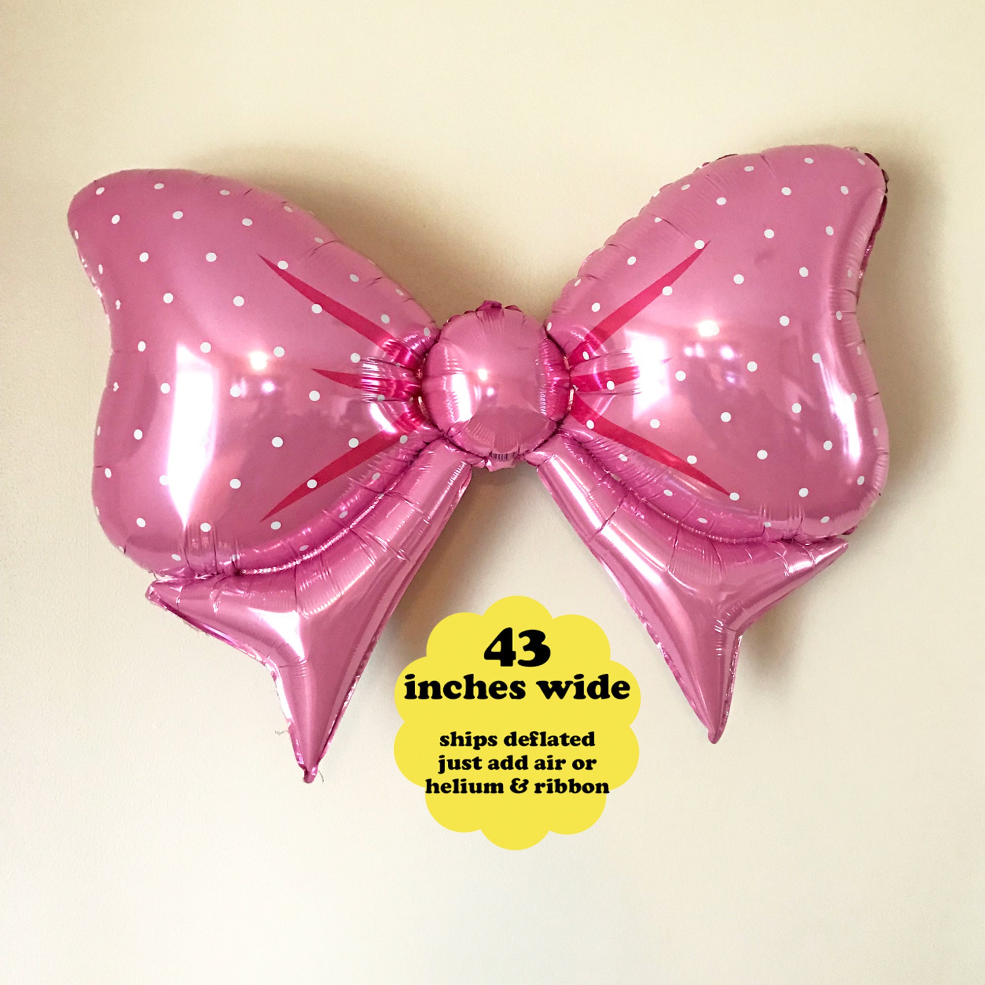 40 Pink Bow Shape Balloon Party Balloon Toyland® Baby Balloons