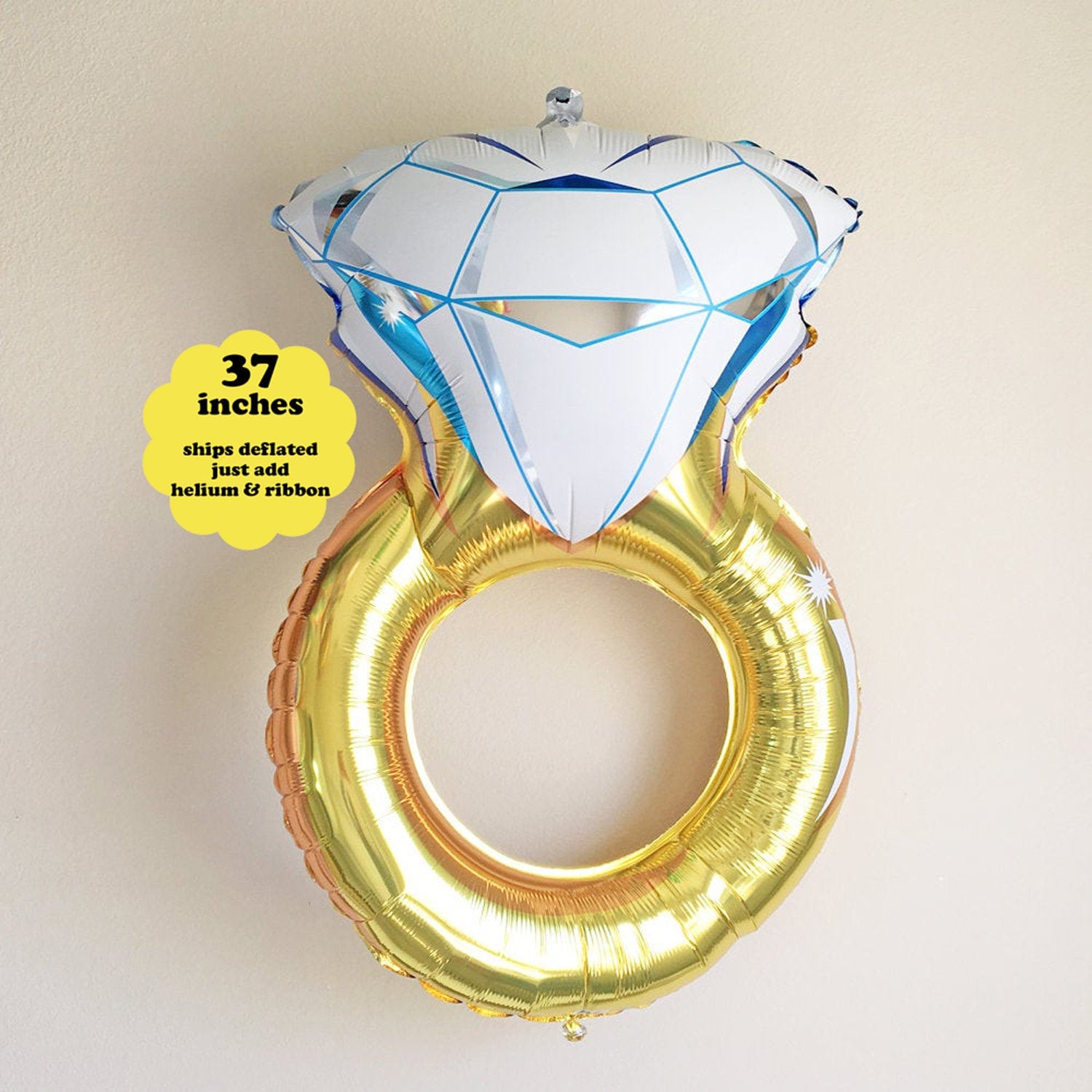 Wedding Ring Balloon - 37"- Bachelorette Party Decorations Brida…