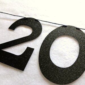 Prom Party Banner Glitter 5 inches tall 2024 Prom Decoration Sign Black Glitter Photo Prop Garland Silver Red Pink Promposal image 3