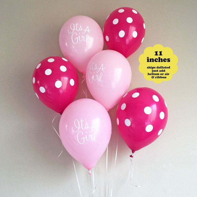 Girl Baby Shower Balloons It S A Girl Decorations 6 Pack 11 It S A Girl Baby Shower Decor Pink Balloons Pink Girl Balloons Polka Dots Girl Baby Shower Balloons It S A Girl Decorations 6 Pack 11 It S A Girl Baby Shower Decor Pink Balloons Pink Girl Balloons Polka Dots