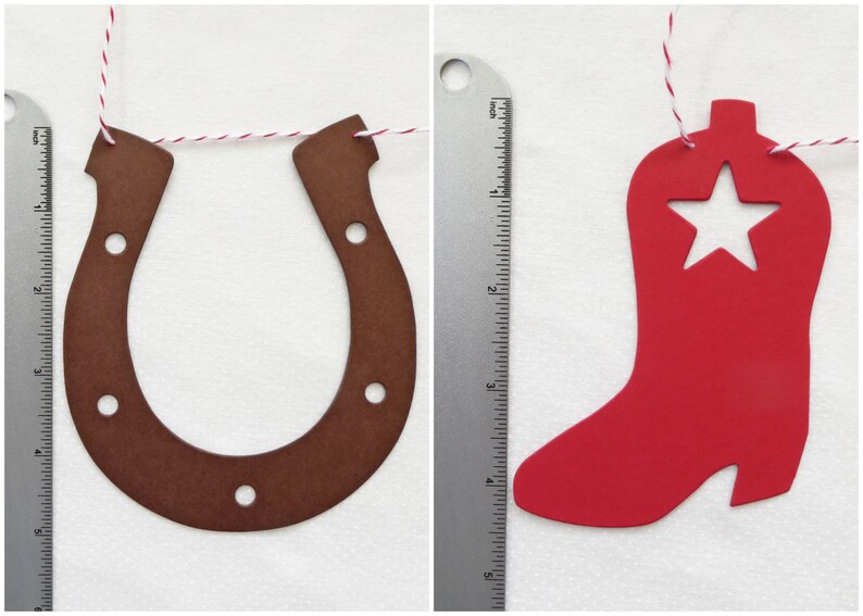Western Garland Cowboy Birthday Party Decor Red Cowboy Baby Etsy