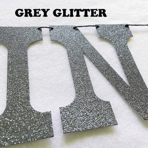 Prom Party Banner Glitter 5 inches tall 2024 Prom Decoration Sign Black Glitter Photo Prop Garland Silver Red Pink Promposal image 10