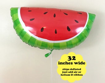 Watermelon Balloon 32" - Tutti Fruity Party Decorations Watermelon Birthday Melon Summer Picnic Watermelon Party Supplies One in a Melon