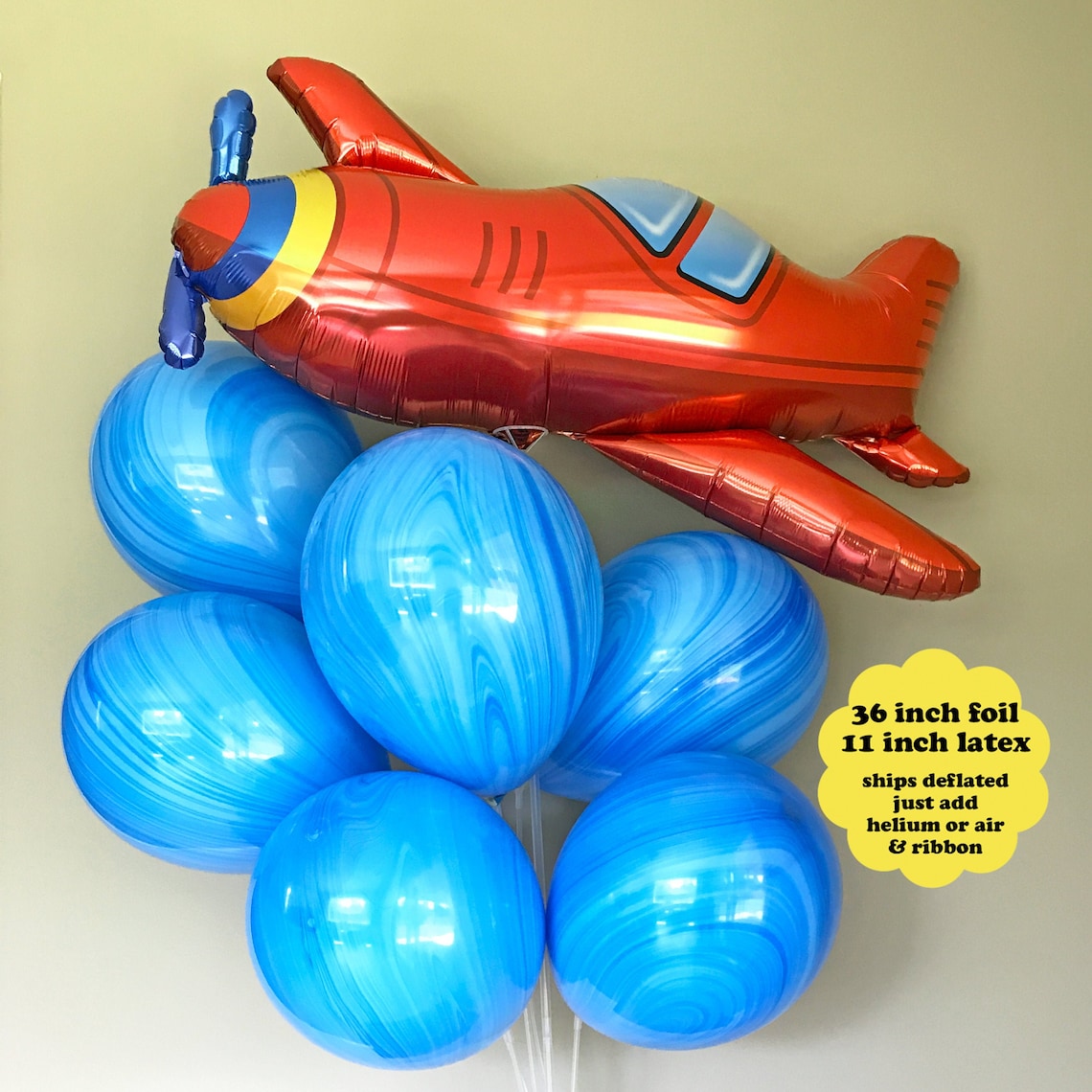 Airplane Balloons Airplane Party Decorations Airplane Baby | Etsy