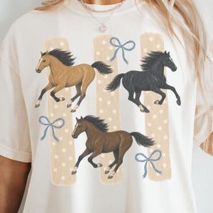 Distressed Western Running Horses png, vintage wild horses, girly coquette western png, preppy cowboy graphics, horse girl dotted png
