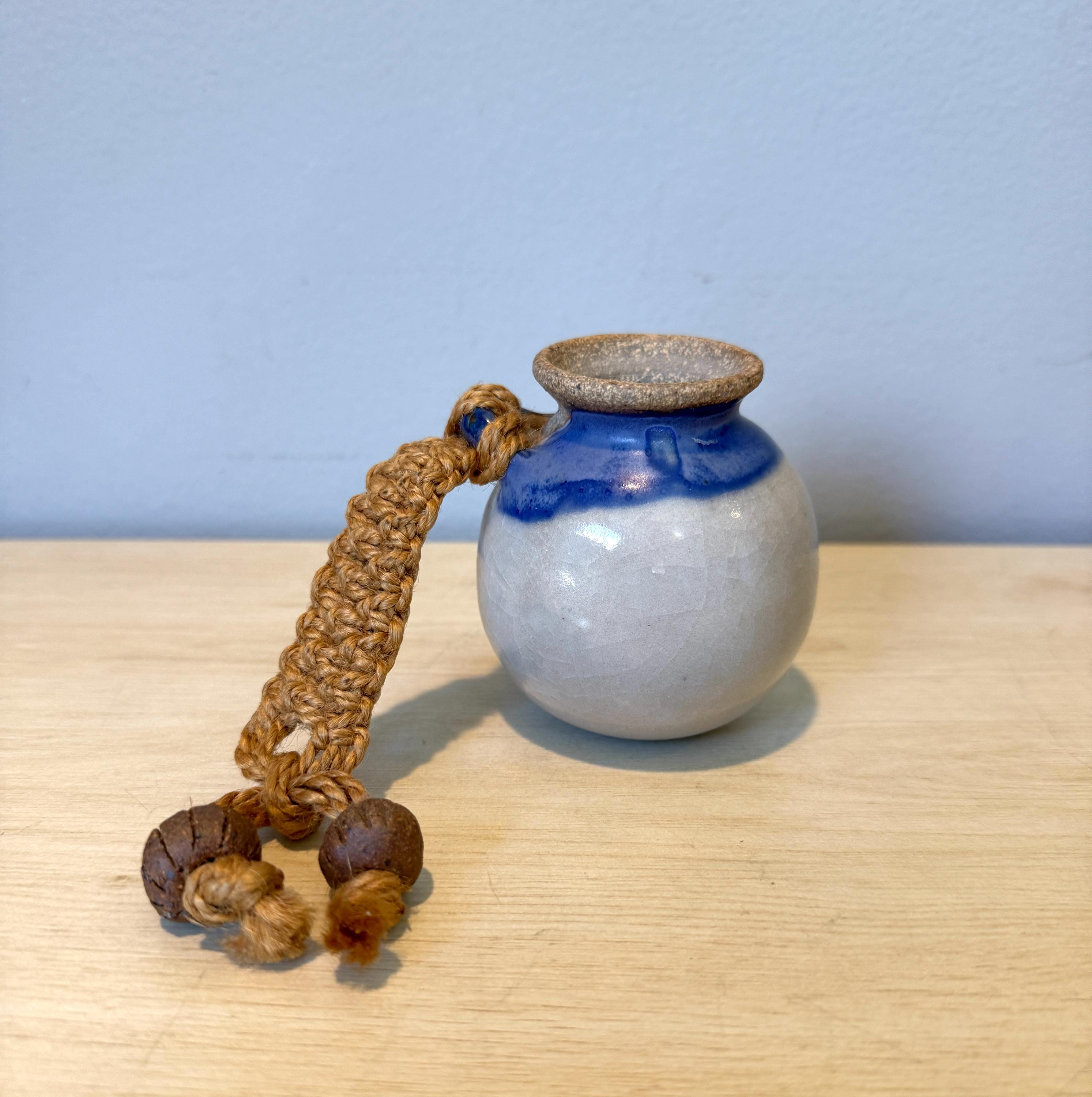 Rope Vase, Ceramic Vase, Vintage Decor - Etsy