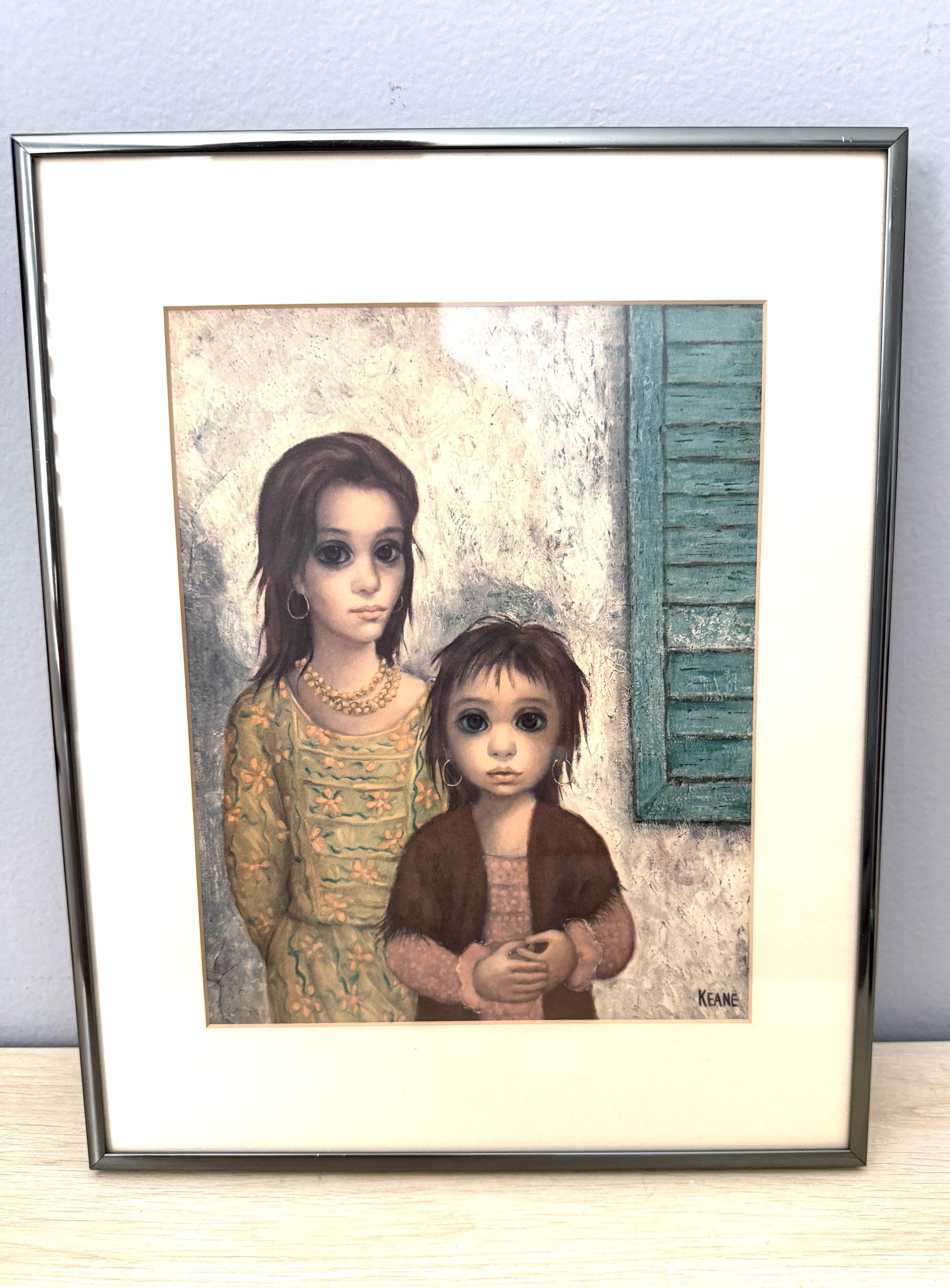 Margaret Keane 70s ヴィンテージ ポスター 額付「ALONE」 Margaret