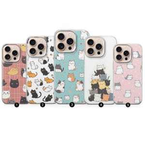 Cute Pet Cat Phone Case Kitten Cover fit for iPhone 16Pro, 15, 14, 13, 11, Google Pixel 9, 8, 7, 6, Samsung Galaxy S25+, S24+, S23, S22, A56