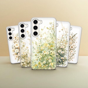 Spring Flower Phone  Case Cute Wildfloral  Cover fit for Samsung Galaxy S25, S24, S23, S22, Google Pixel 9, 8A, 7A, 6, iPhone 16, 15, 14, 13