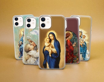 Virgin mary Phone Case Christian Cover for iPhone 17 Pro Max, 16e, 15, 14, 13 & Samsung S26 Ultra, S25 FE, A56, Pixel 10 XL, 9a, 8