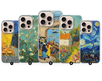 Van Gogh Art Phone Case: Iconic Painting Cover for iPhone 17 Pro Max, 16e, 15, 14, 12 & Samsung S26 Ultra, S25 FE, A57, Pixel 10 XL, 9a, 8