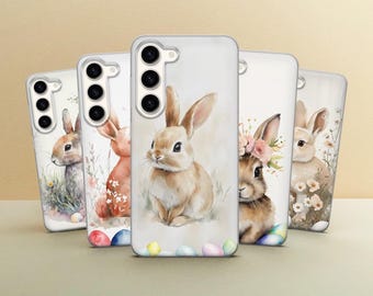 Easter Bunny Phone  Case Colorful Cover fit for Samsung Galaxy S25, S24, S23, S22, Google PixelPro 9, 8, 7, 6, iPhone 16, 15, 14, 13, 12, 11