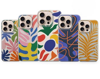 Cover per telefono Henri Matisse con arte botanica astratta per iPhone 17 Pro Max, 16e 15 14 Google Pixel 10XL, 9a 8 Samsung Galaxy S26 S25 Fe A57