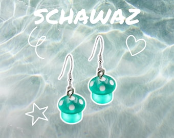 Glow-in-the-Dark Ghost in Bottle Earrings – Luminous Dangle Halloween Jewelry for Women & Girls